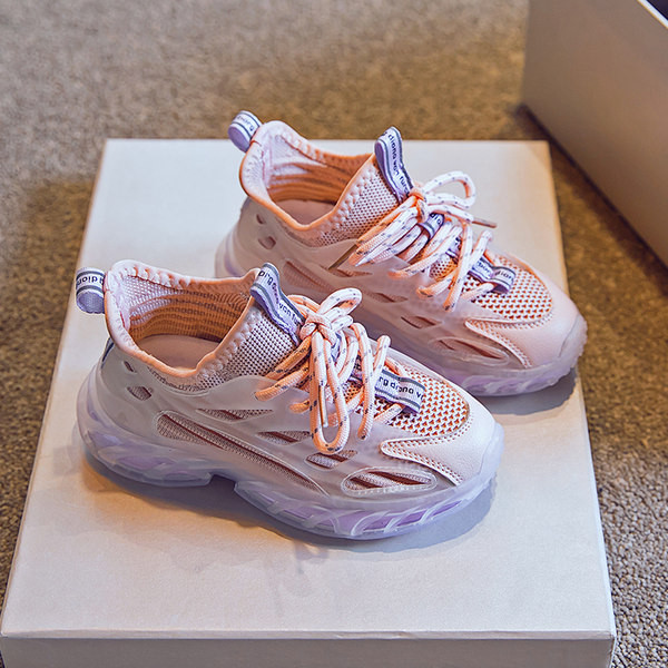 Adidasi copii respirabili cu sireturi pentru fete si baieti