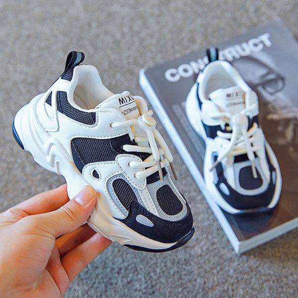 Adidași de toamnă pentru băieți din piele ecologică cu șireturi