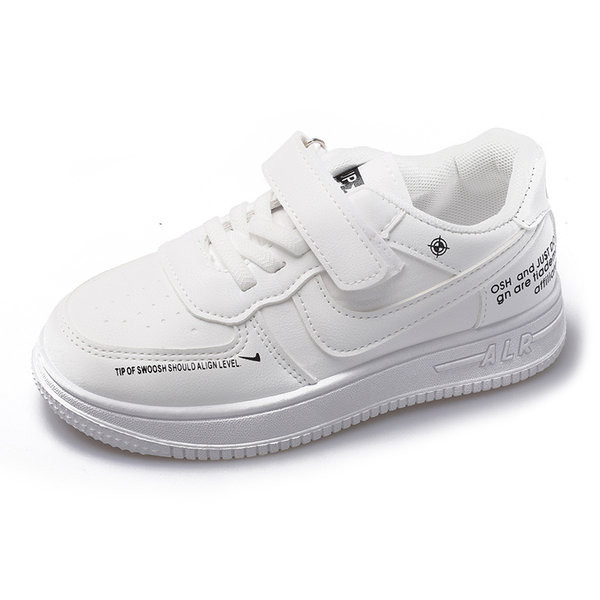 Adidași casual pentru copii cu autocolante în alb