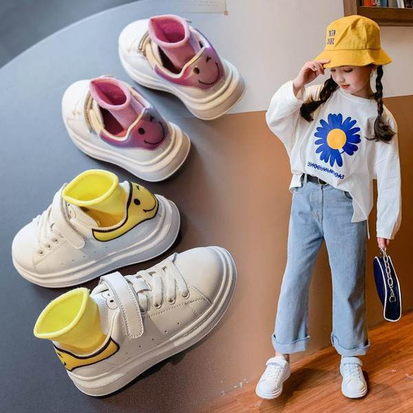 Adidasi copii pentru fete cu aplicatie si cravate