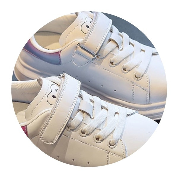 Adidasi copii pentru fete cu aplicatie si cravate