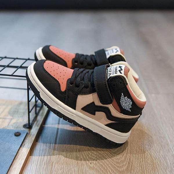 Adidași înalți pentru copii pentru băieți și fete cu inscripție și aplicare