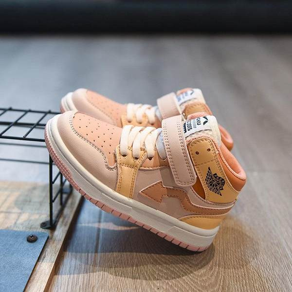 Adidași înalți pentru copii pentru băieți și fete cu inscripție și aplicare