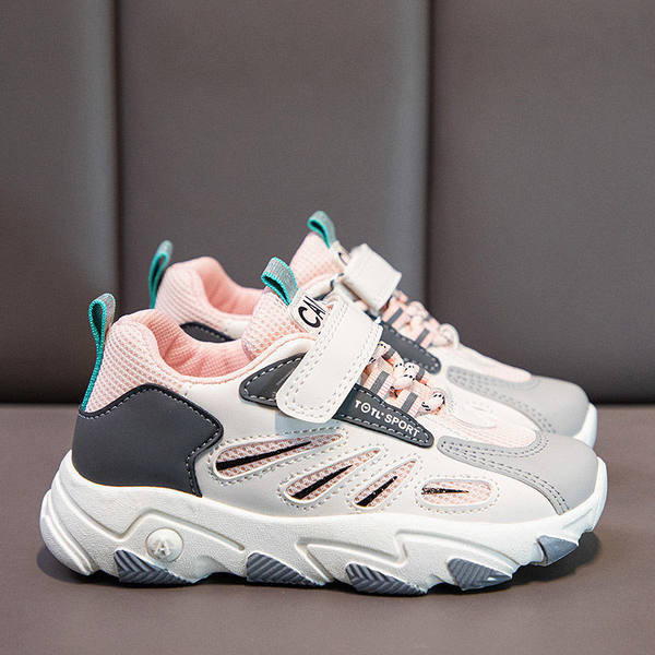 Adidași sport pentru fete cu inscripție și velcro