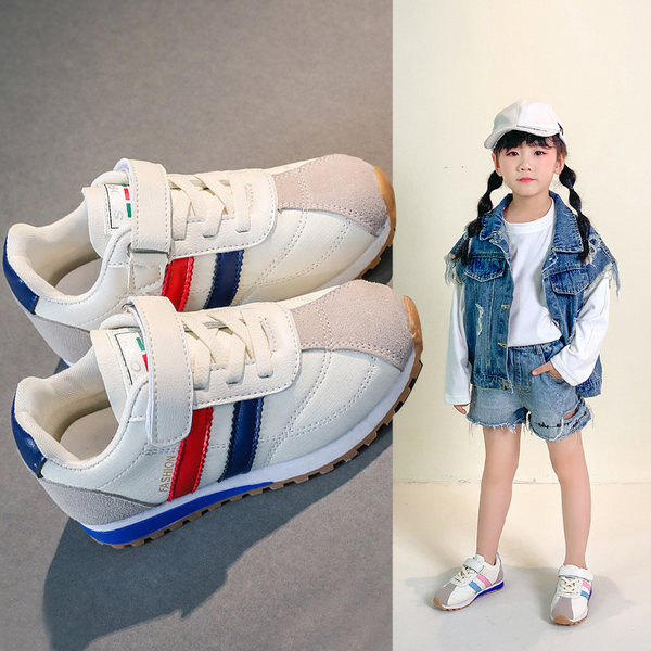 Adidasi pentru copii unisex din piele intoarsa ecologica si stofa