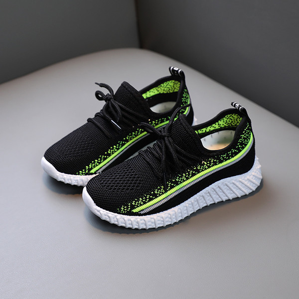 Tenisi casual copii din material textil cu cravate pentru fete si baieti