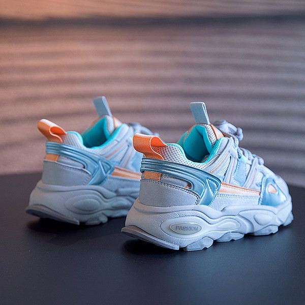 Adidași pentru copii cu talpă aspră - din piele ecologică și țesătură plasă