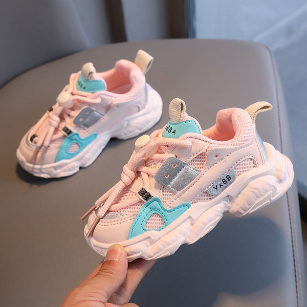 Adidași moderni pentru copii cu șireturi în trei culori