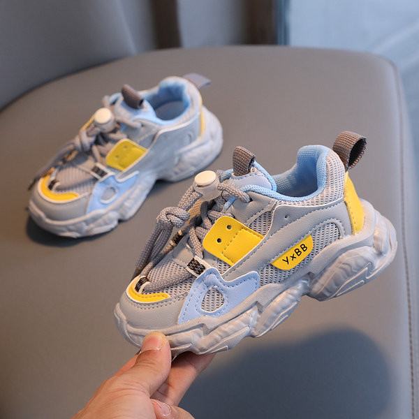 Adidași moderni pentru copii cu șireturi în trei culori