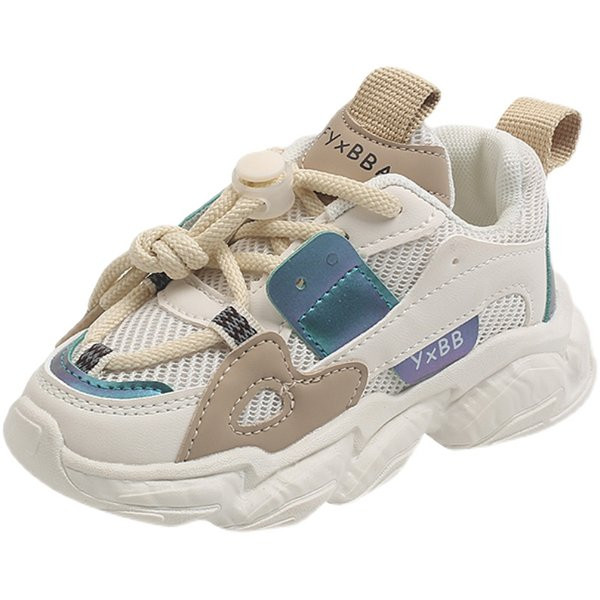 Adidași moderni pentru copii cu șireturi în trei culori