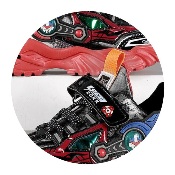 Adidași pentru copii pentru băieți cu cravate inscripționate și velcro