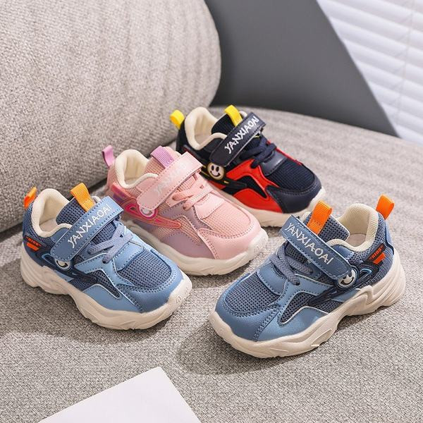 Adidași casual pentru copii din piele ecologică și țesătură plasă