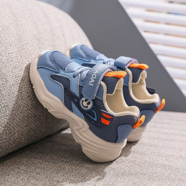 Adidași casual pentru copii din piele ecologică și țesătură plasă