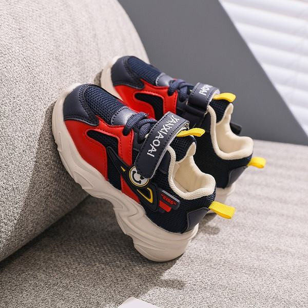 Adidași casual pentru copii din piele ecologică și țesătură plasă