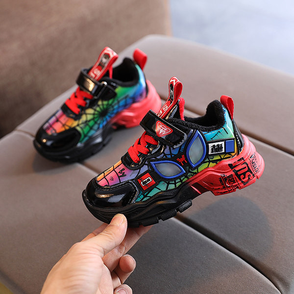 Adidași colorați pentru copii cu autocolant pentru fete și băieți