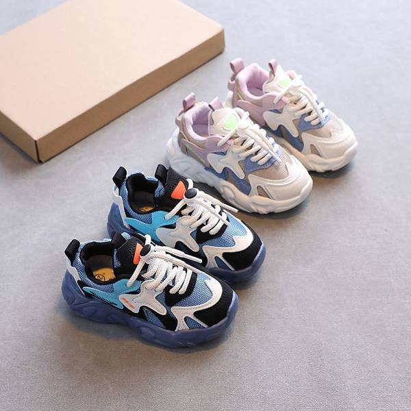 Adidasi copii cu talpa aspra pentru baieti cu sireturi