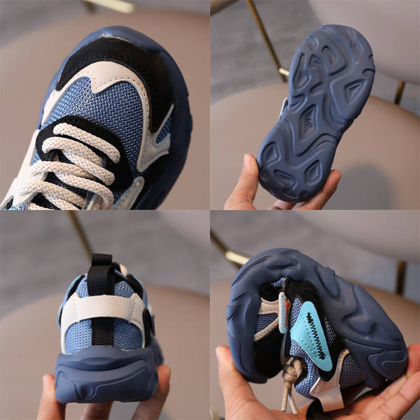 Adidasi copii cu talpa aspra pentru baieti cu sireturi