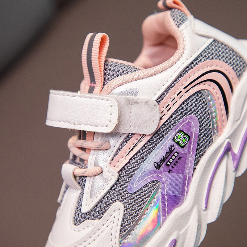 Adidași sport cu șireturi și velcro pentru fete