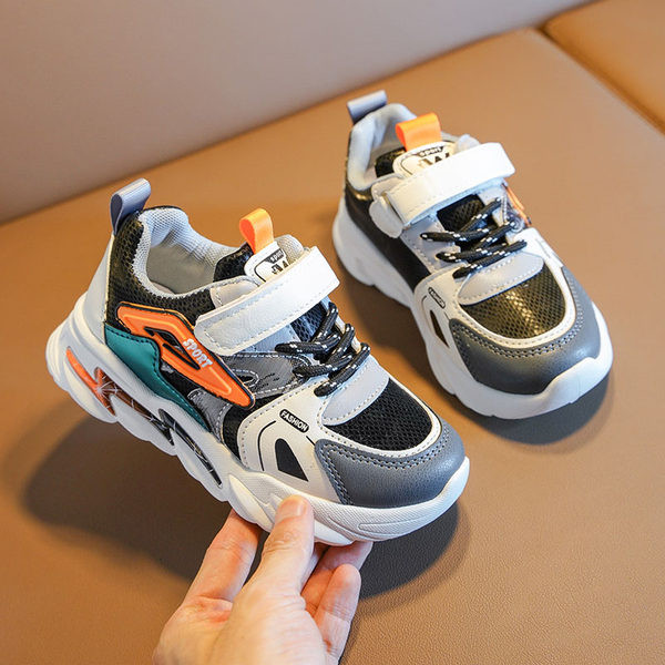 Παιδικά έκο δερμάτινα αθλητικά παπούτσια που αναπνέουν για αγόρια και κορίτσια