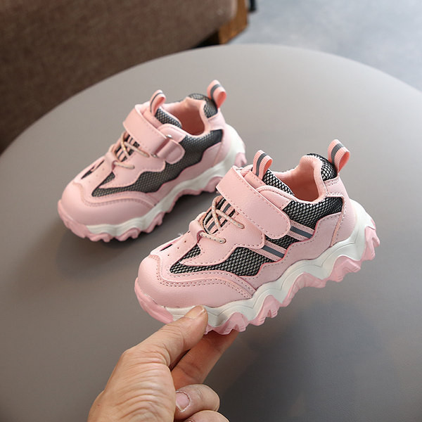 Παιδικά casual αθλητικά παπούτσια με τραχιά σόλα σε δύο χρώματα