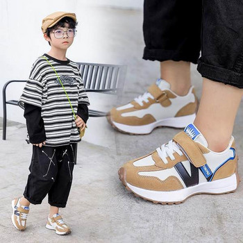 Νέο μοντέλο αθλητικά παπούτσια  για αγόρια με velcro και κορδόνια