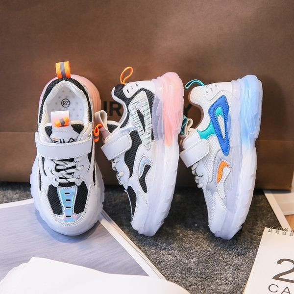 Hálós szövetből készült alkalmi tornacipők - lányoknak és fiúknak