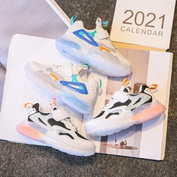 Hálós szövetből készült alkalmi tornacipők - lányoknak és fiúknak