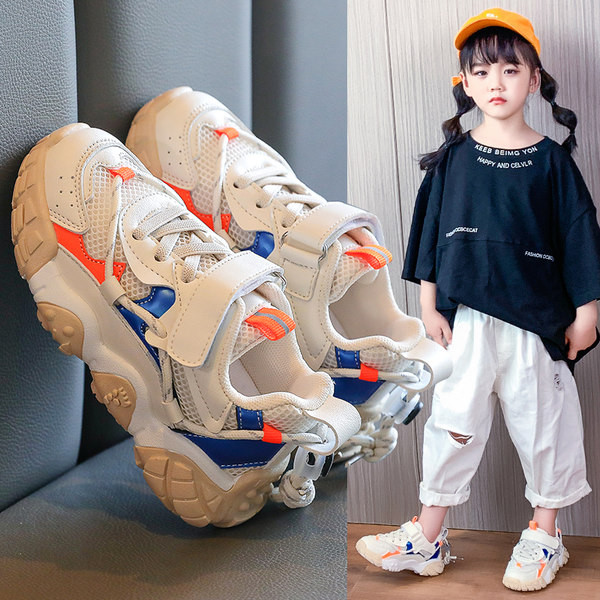 Παιδικά αθλητικά παπούτσια με τραχιά σόλα και αυτοκόλλητα - για κορίτσια και αγόρια