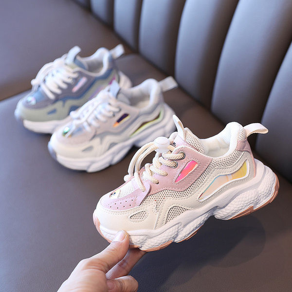 Σύγχρονα παιδικά αθλητικά παπούτσια για κορίτσια και αγόρια με κορδόνια