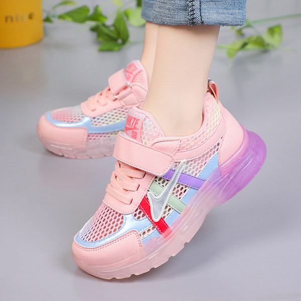 Hálós szövetből készült őszi tornacipők új modellje - lányoknak vagy fiúknak