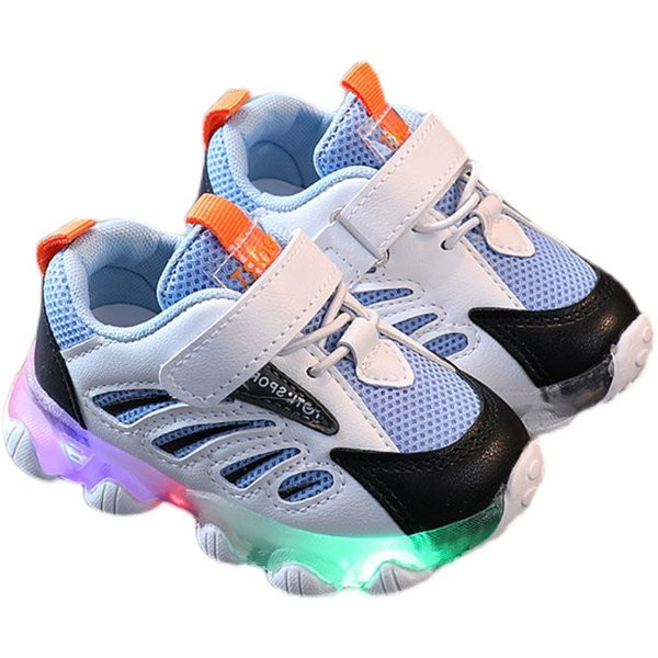 Μοντέρνα παιδικά αθλητικά παπούτσια με φωτεινά πέλματα κατάλληλα για αγόρια ή κορίτσια