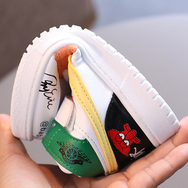 Casual παιδικά έκο δερμάτινα αθλητικά παπούτσια με επίπεδη σόλα για κορίτσια