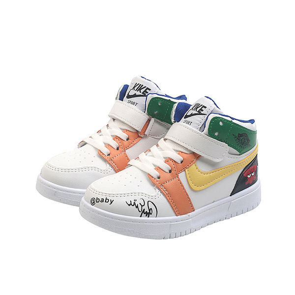 Casual παιδικά έκο δερμάτινα αθλητικά παπούτσια με επίπεδη σόλα για κορίτσια