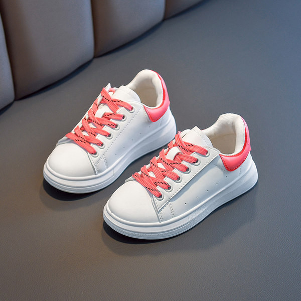 Gyermek bőr tornacipő fiúknak és lányoknak - légáteresztő