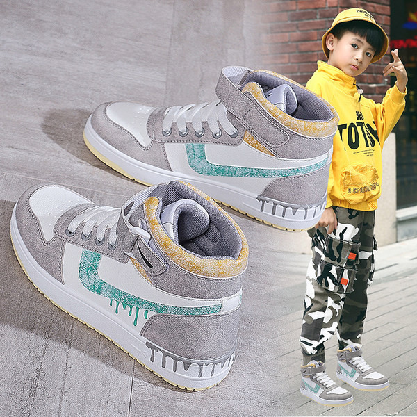 Νέο μοντέλο παιδικά  αθλητικά παπούτσια με κορδόνια - για αγόρια