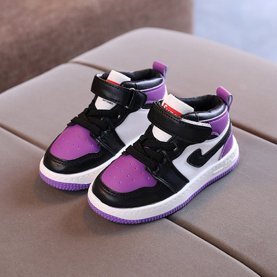 Casual παιδικά αθλητικά παπούτσια από οικολογικό δέρμα με επίπεδη σόλα κατάλληλο για αγόρια ή κορίτσια