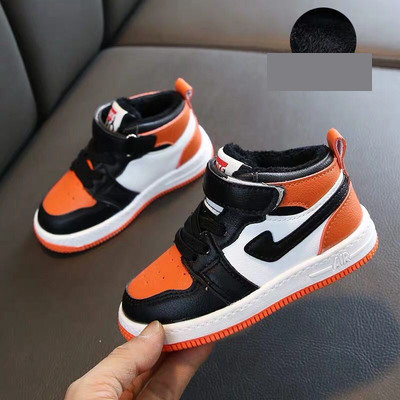 Casual παιδικά αθλητικά παπούτσια από οικολογικό δέρμα με επίπεδη σόλα κατάλληλο για αγόρια ή κορίτσια