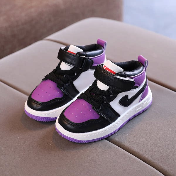 Casual παιδικά αθλητικά παπούτσια από οικολογικό δέρμα με επίπεδη σόλα κατάλληλο για αγόρια ή κορίτσια