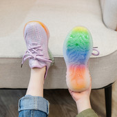 Dječje tekstilne tenisice s potplatom u boji