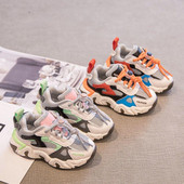 Παιδικά πάνινα παπούτσια με τραχιά σόλα και κορδόνια για κορίτσια - οικολογικό δέρμα