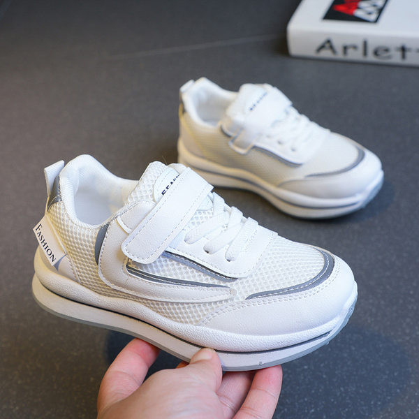 Μοντέρνα παιδικά πάνινα παπούτσια με δίχτυ για αγόρια