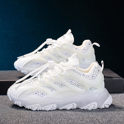 Tenisi actuali pentru copii pentru fete cu cravate