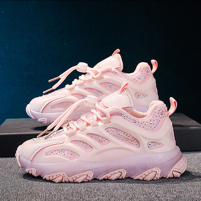 Tenisi actuali pentru copii pentru fete cu cravate