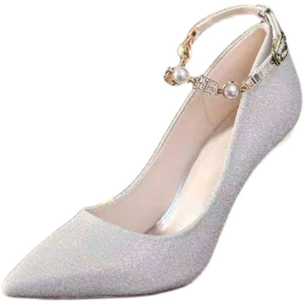 Γυναικεία γυαλιστερά παπούτσια - μυτερό μοντέλο