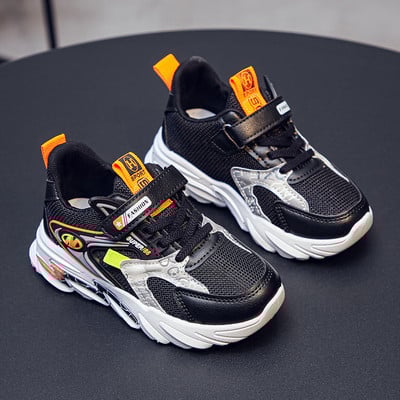 Παιδικά μοντέρνα αθλητικά παπούτσια με επιγραφή για κορίτσια και αγόρια