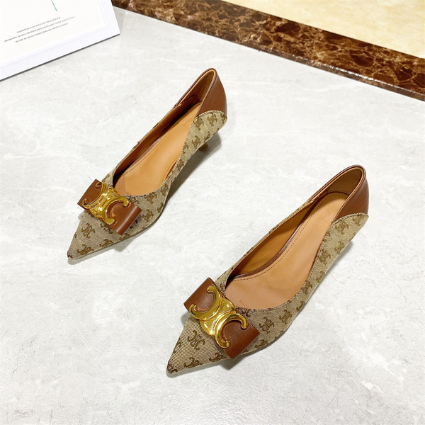 Νέο μοντέλο γυναικεία παπούτσια μυτερό μοντέλο - δύο χρώματα