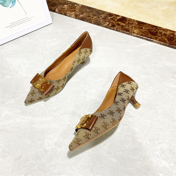 Νέο μοντέλο γυναικεία παπούτσια μυτερό μοντέλο - δύο χρώματα