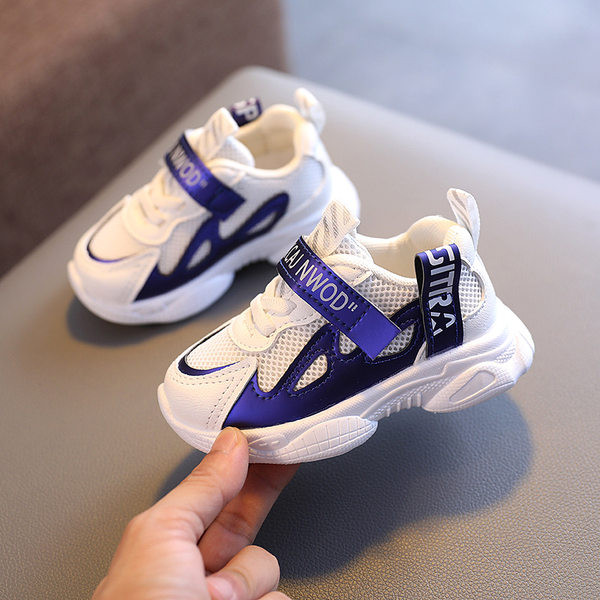 Μοντέρνα παιδικά πάνινα παπούτσια για αγόρια με velcro και κορδόνια