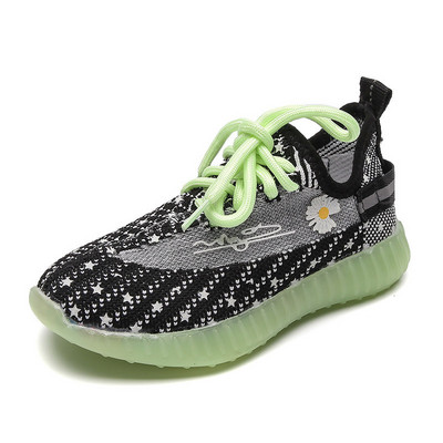 Μοντέρνα παιδικά φωτεινά πάνινα παπούτσια με κορδόνια για κορίτσια