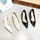 Casual παπούτσια από faux δέρμα και γόβες